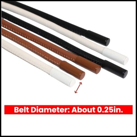 PU Leather Rope Cord Belt Adjustable Tie Knot Waist Accessory main image 6